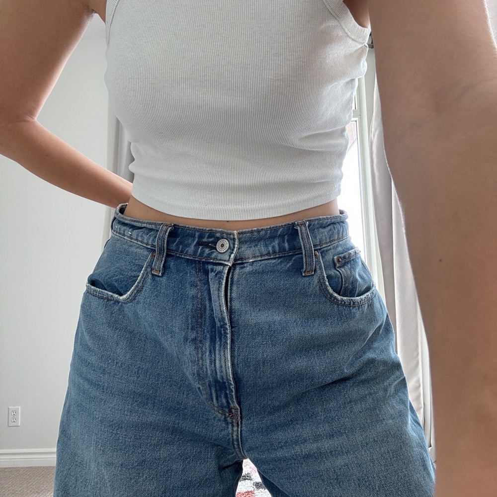 ABERCROMBIE Blue Straight Jeans